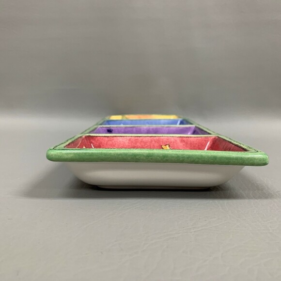 The Sweet Shoppe Divided 4 Part Relish Tray Christmas by Sango Sue Zipkin NIB - Picture 8 of 10